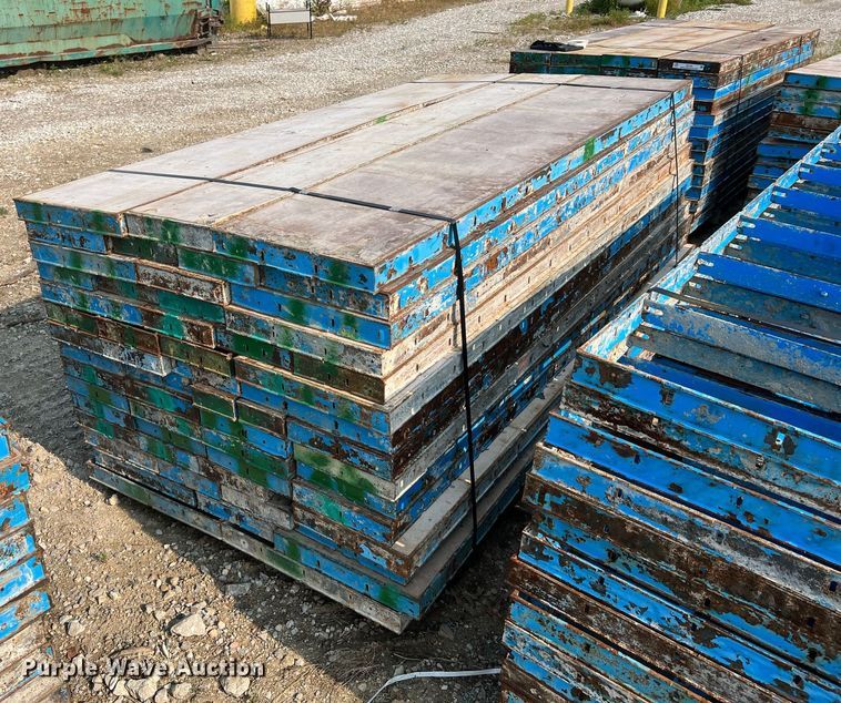 image for item II9196 (9) pallets of concrete forms