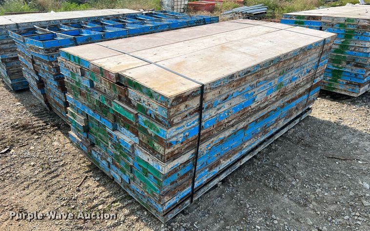 image for item II9196 (9) pallets of concrete forms