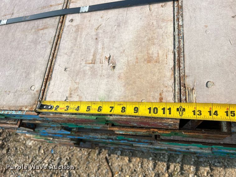 image for item II9196 (9) pallets of concrete forms