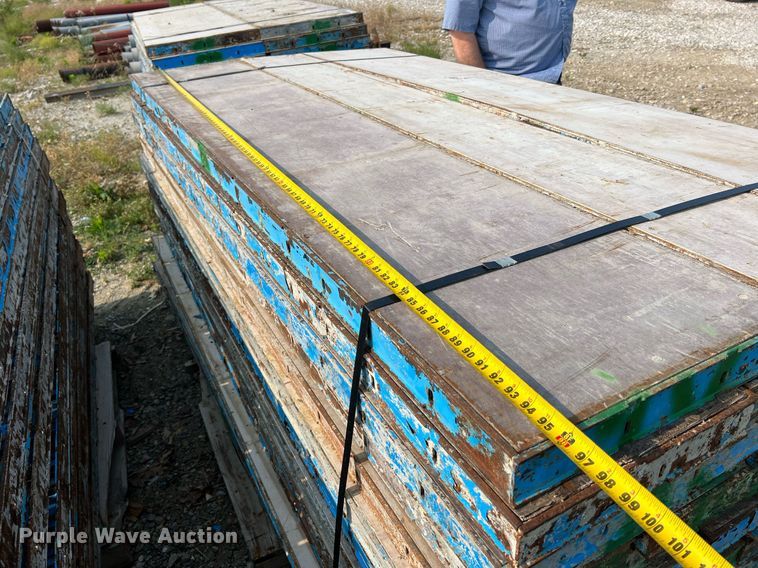 image for item II9196 (9) pallets of concrete forms