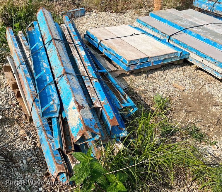 image for item II9196 (9) pallets of concrete forms