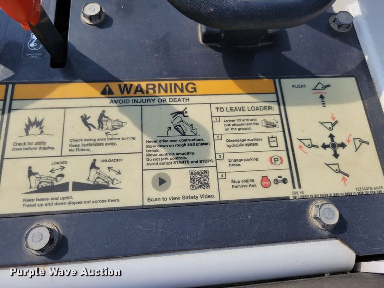 image for item JO9170 2018 Bobcat MT85  compact utility loader