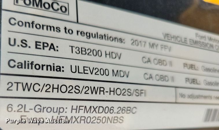 image for item JO9171 2017 Ford F250 Super Duty XL  Crew Cab pickup truck