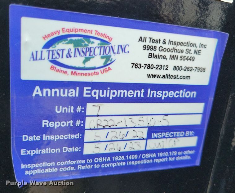 image for item JO9175 1999 Ford F800  crane truck