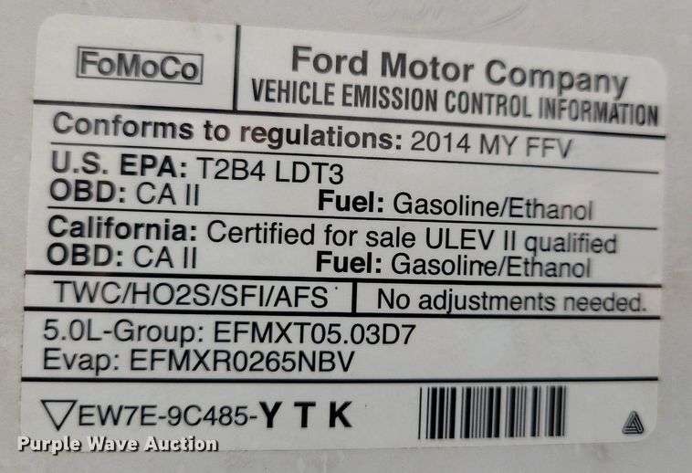 image for item JO9178 2014 Ford F150 XL  SuperCab pickup truck