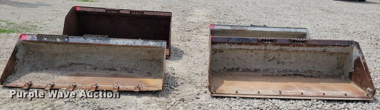 image for item JO9180 (4) skid steer buckets
