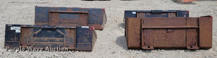 image for item JO9180 (4) skid steer buckets