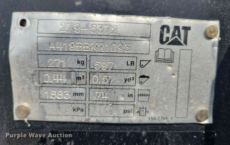 image for item JO9180 (4) skid steer buckets