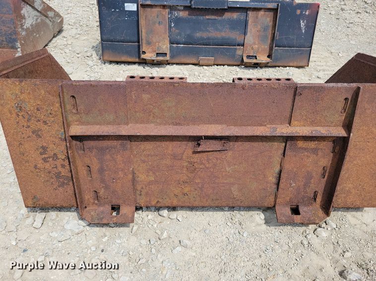 image for item JO9180 (4) skid steer buckets