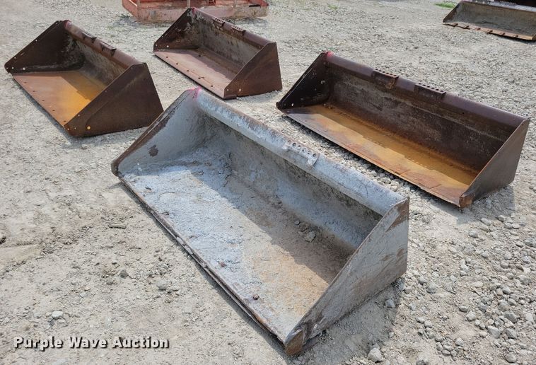 image for item JO9181 (4) skid steer buckets