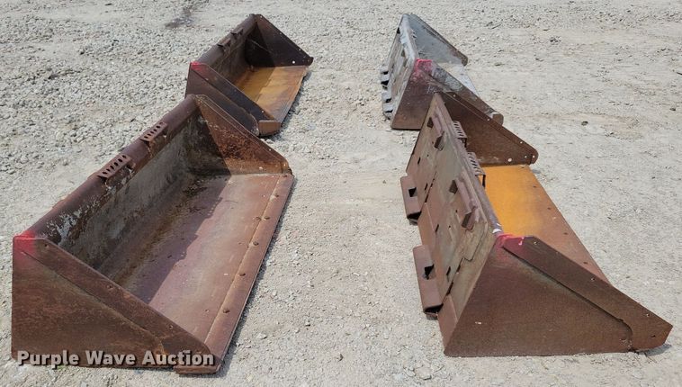 image for item JO9181 (4) skid steer buckets