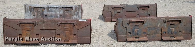 image for item JO9181 (4) skid steer buckets
