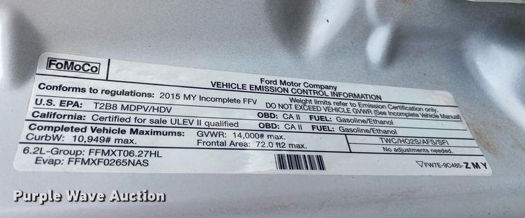 image for item JW9280 2015 Ford F350 Super Duty XL  utility bed pickup truck