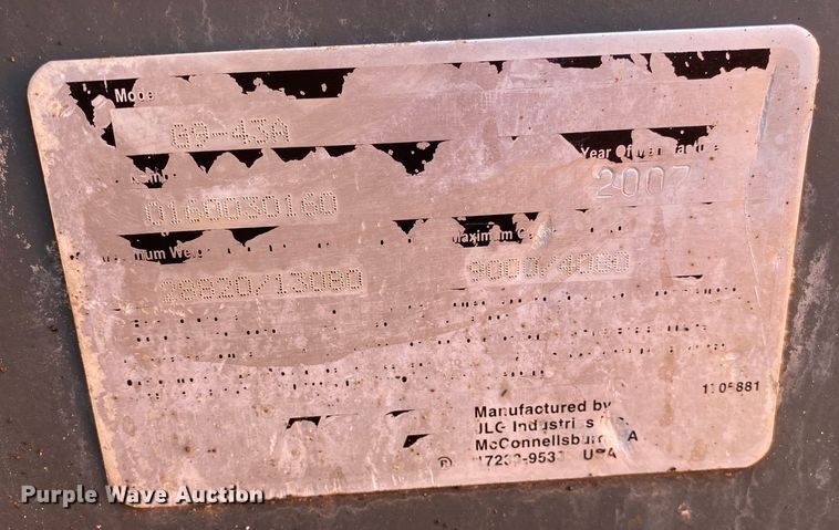 image for item KW9244 2007 JLG G9-43A  telehandler