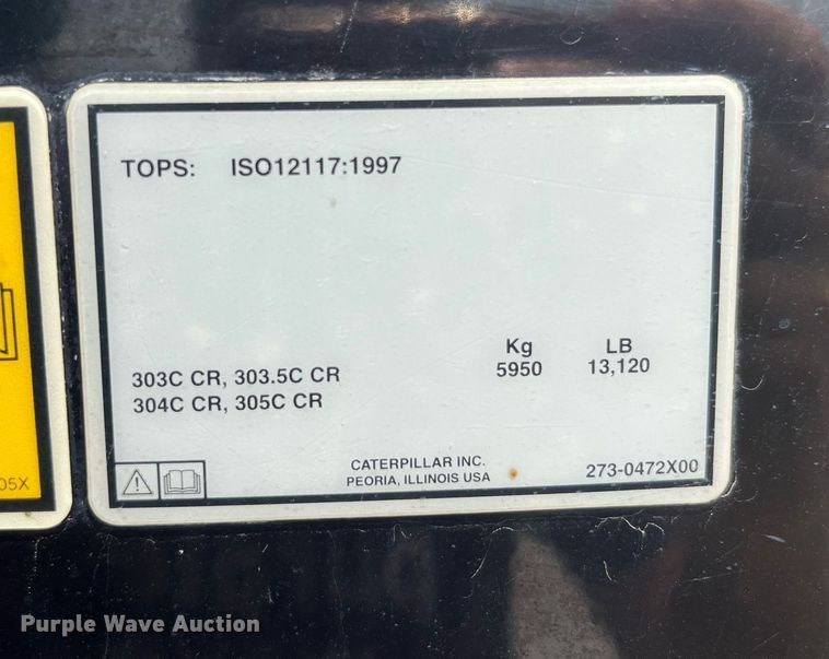 image for item LA9983 2007 Caterpillar 305C CR  mini excavator