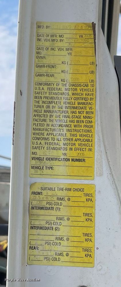 image for item LJ9734 2006 International 7400  dump truck