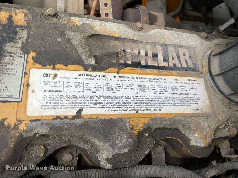 image for item LJ9739 2004 Sterling Acterra  flatbed truck