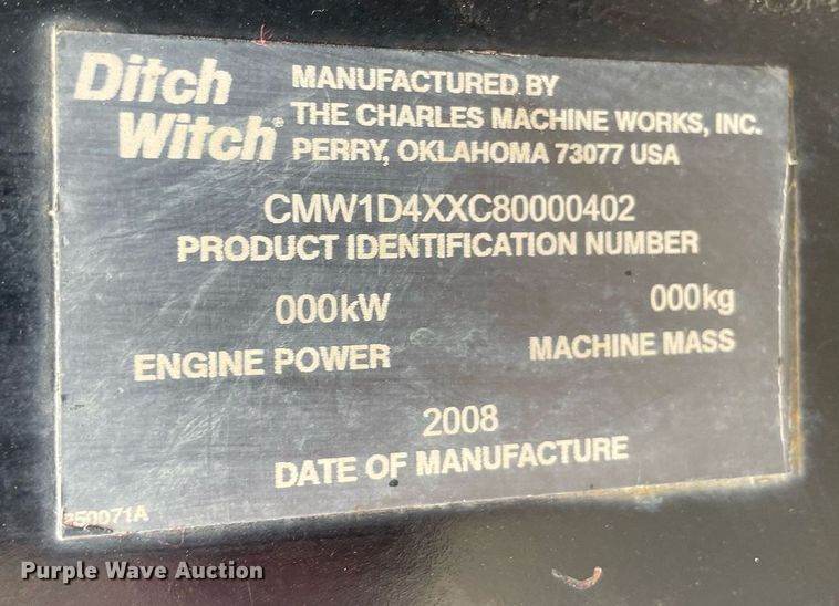 image for item LJ9756 2008 Ditch Witch Zahn R300  compact utility loader