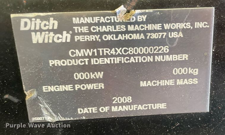 image for item LJ9756 2008 Ditch Witch Zahn R300  compact utility loader