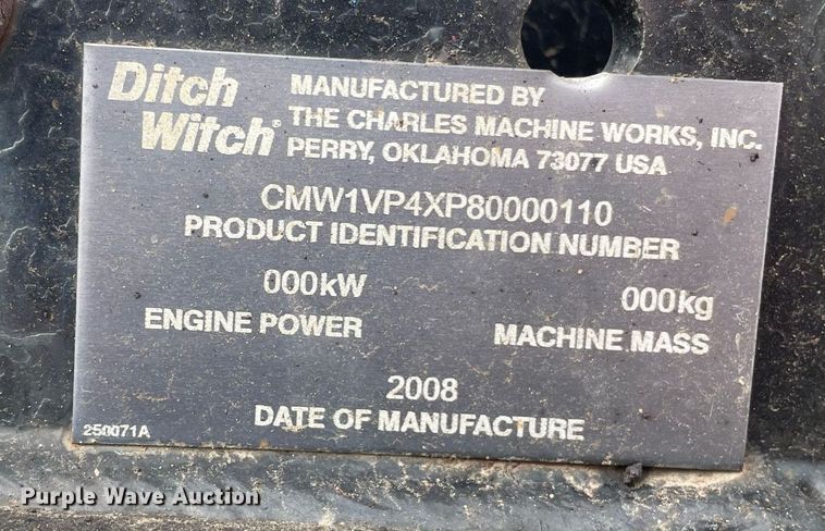 image for item LJ9756 2008 Ditch Witch Zahn R300  compact utility loader