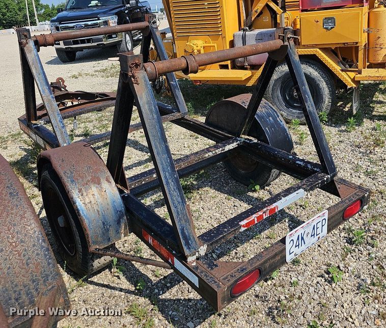 image for item LW9655 1972 Shop built  reel trailer