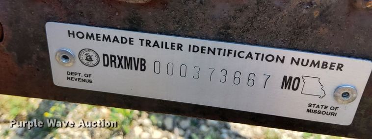 image for item LW9655 1972 Shop built  reel trailer