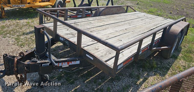 image for item LW9656 1993 Double L  utility trailer