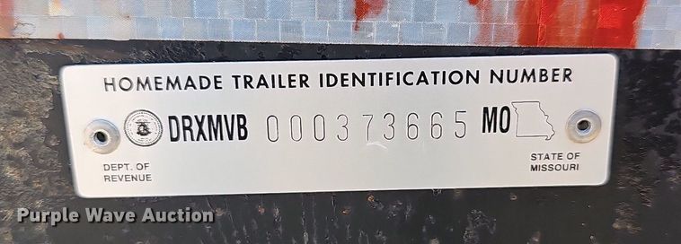 image for item LW9656 1993 Double L  utility trailer