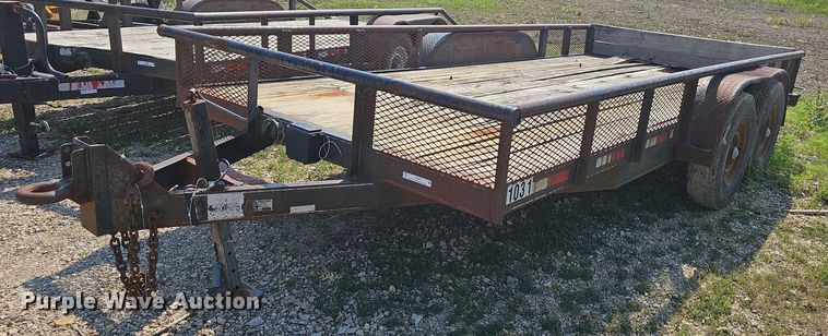 image for item LW9657 1999 Double L  utility trailer