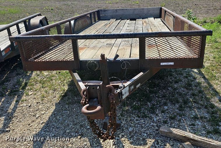 image for item LW9657 1999 Double L  utility trailer