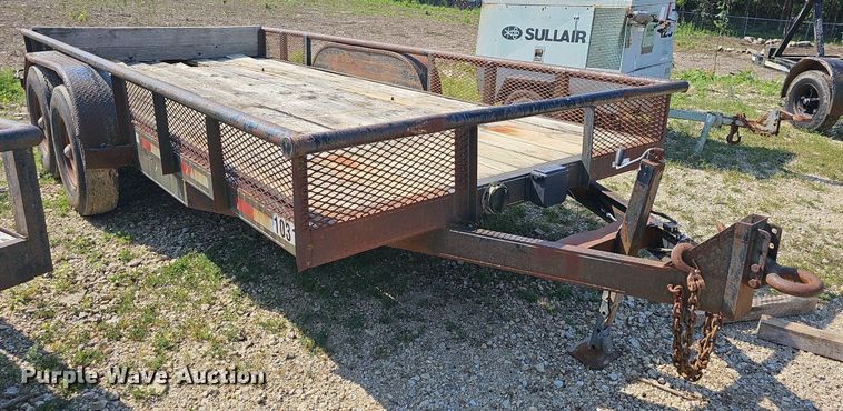 image for item LW9657 1999 Double L  utility trailer