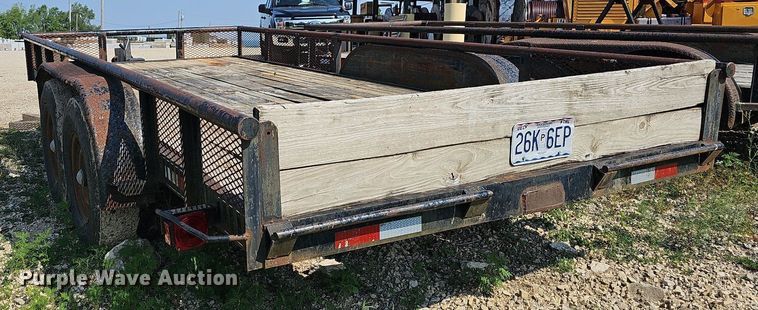 image for item LW9657 1999 Double L  utility trailer