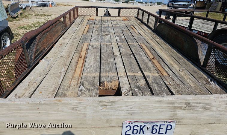 image for item LW9657 1999 Double L  utility trailer