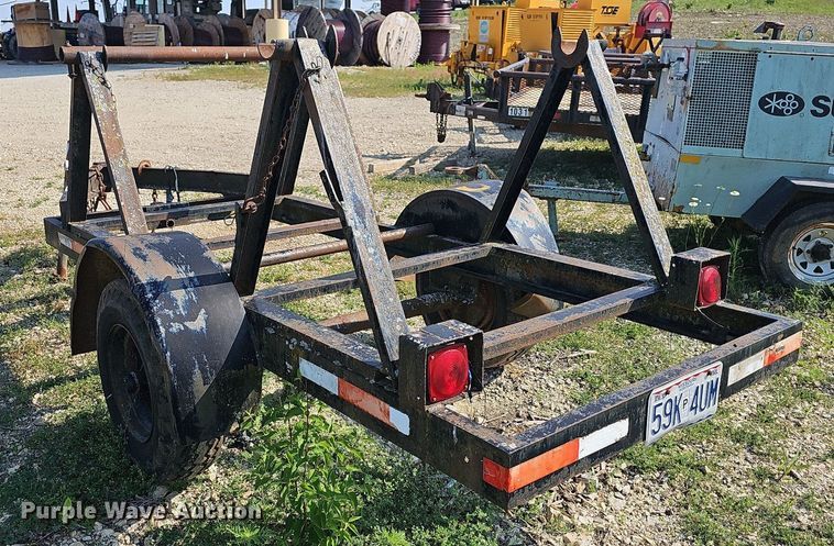 image for item LW9659 1975 Shop built  reel trailer