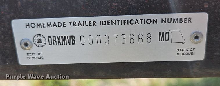 image for item LW9659 1975 Shop built  reel trailer