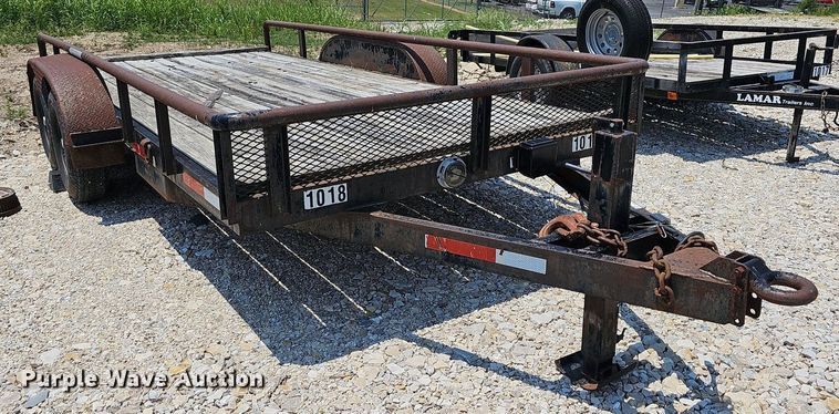 image for item LW9667 1992 Double L  utility trailer