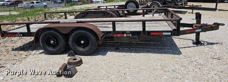 image for item LW9667 1992 Double L  utility trailer
