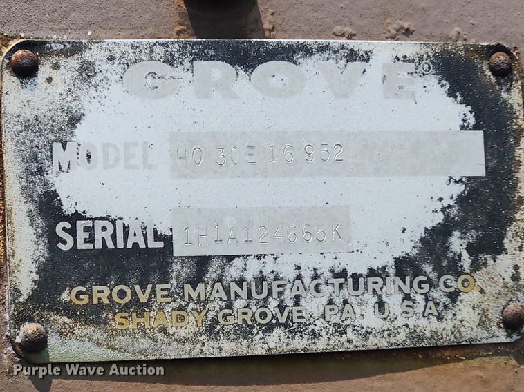 image for item LX9648 1988 Grove RT875CC  crane