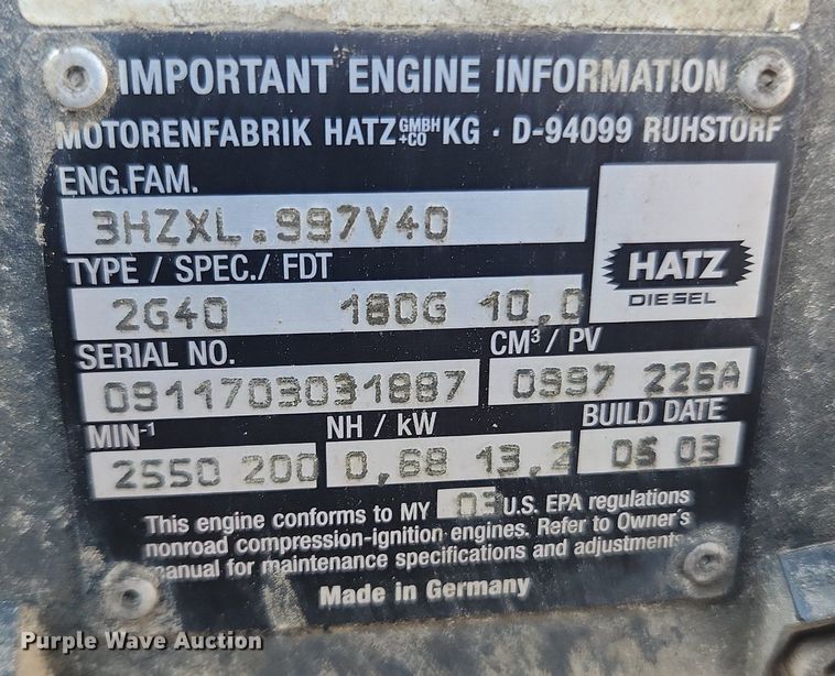 image for item LX9724 2003 Rammax P33/24HHMR  trench compactor