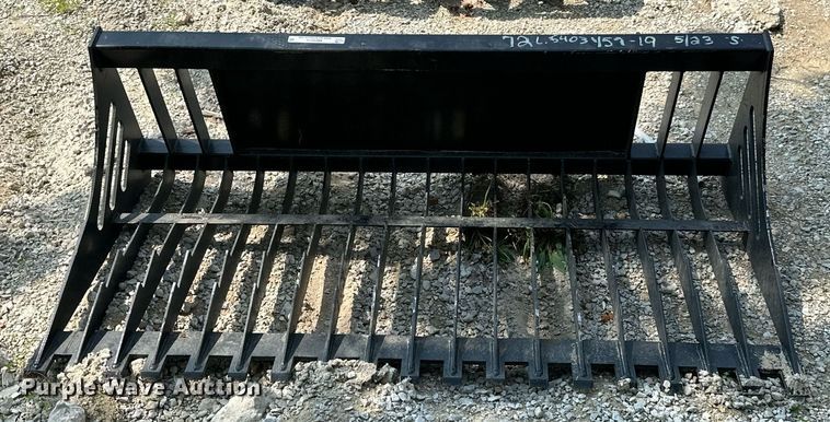 image for item MB9558 70"W skid steer rock bucket