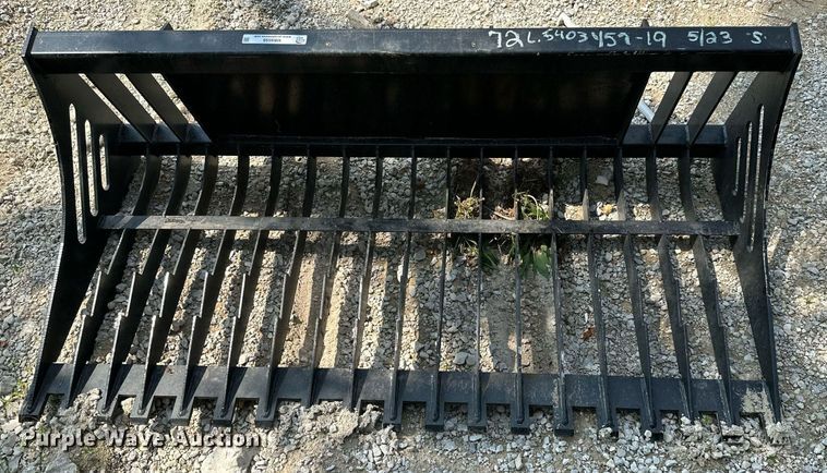 image for item MB9558 70"W skid steer rock bucket