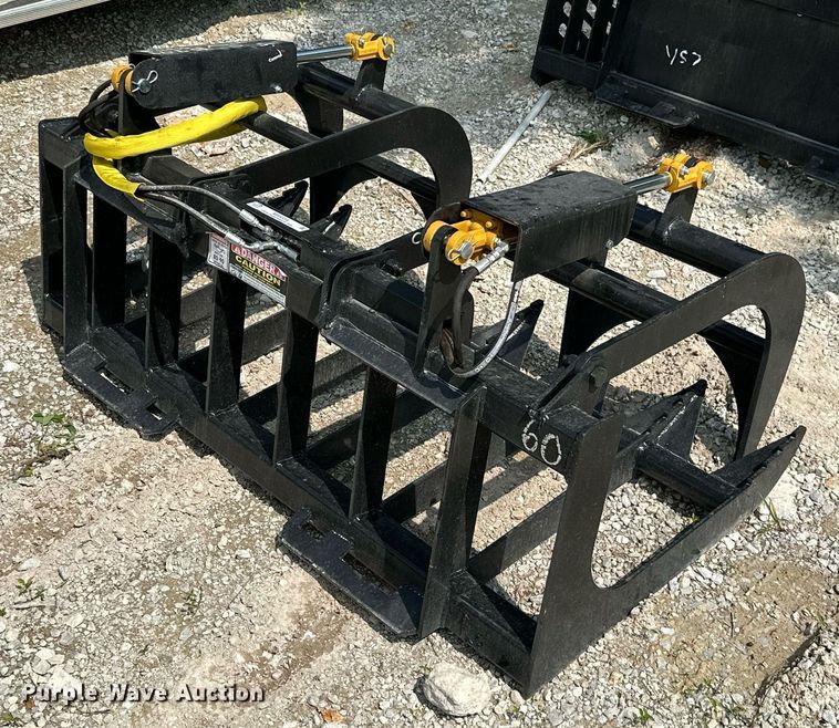 image for item MB9559 60"W skid steer grapple bucket