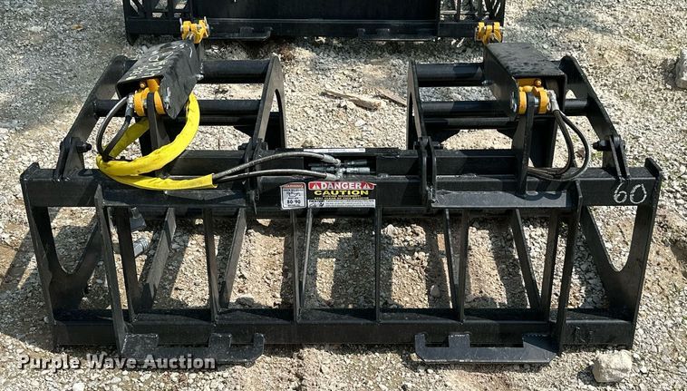 image for item MB9559 60"W skid steer grapple bucket