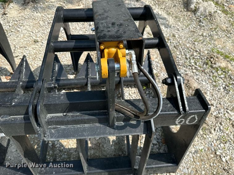 image for item MB9559 60"W skid steer grapple bucket
