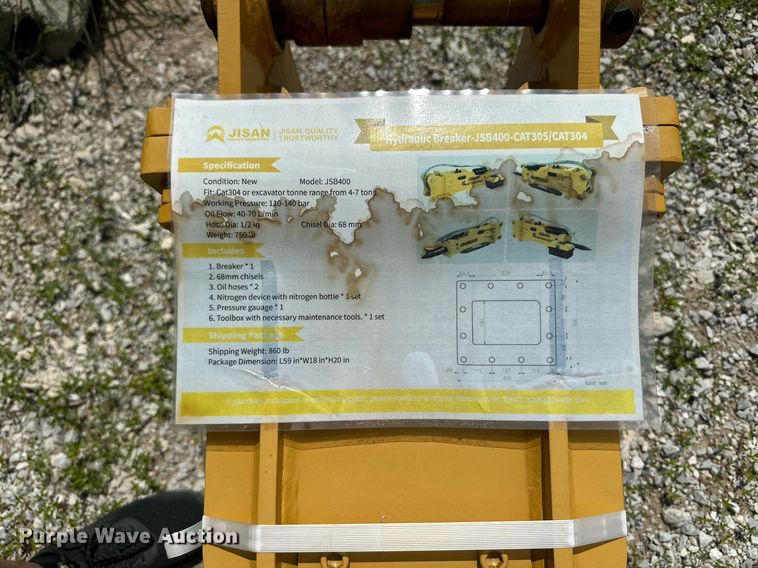 image for item MB9561 2023 Jisan JSB400  breaker