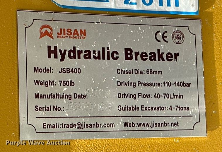 image for item MB9562 2023 Jisan JSB400  breaker
