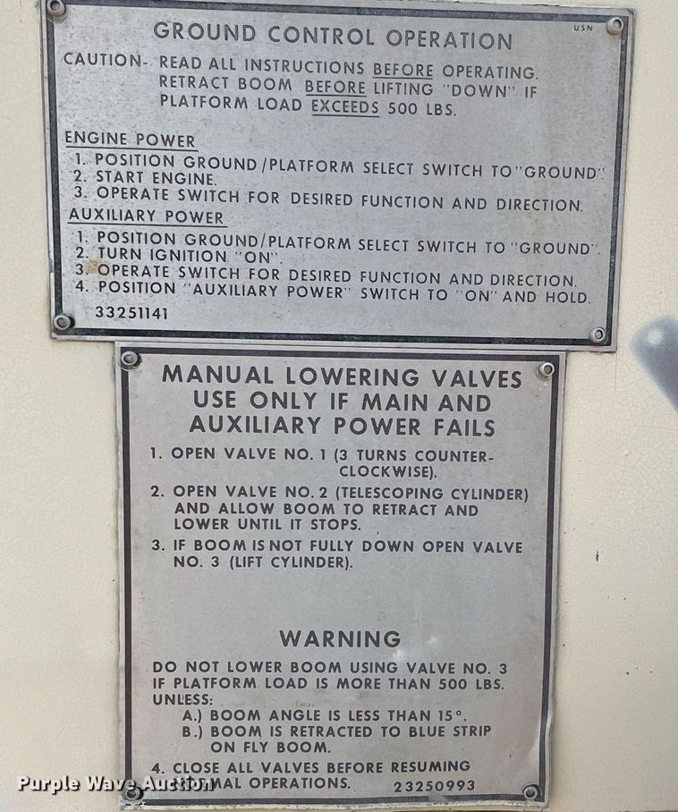 image for item ME9825 1982 JLG 40F  boom lift