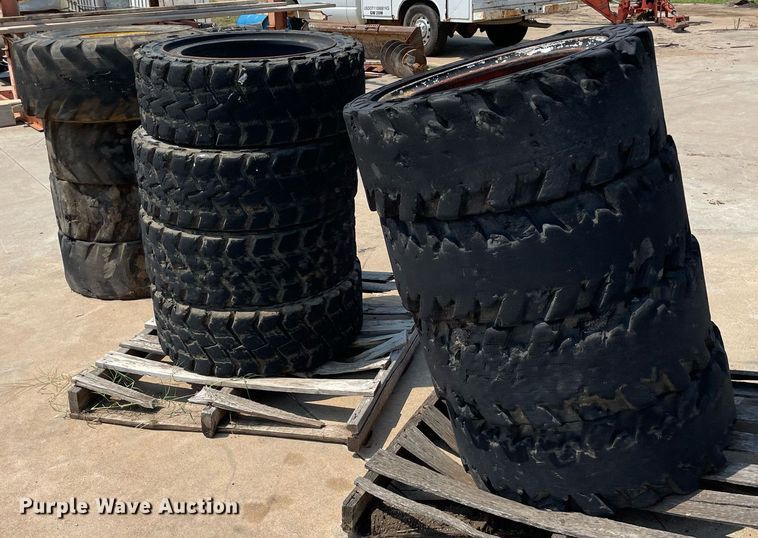 image for item ME9828 Skid steer tires and wheels