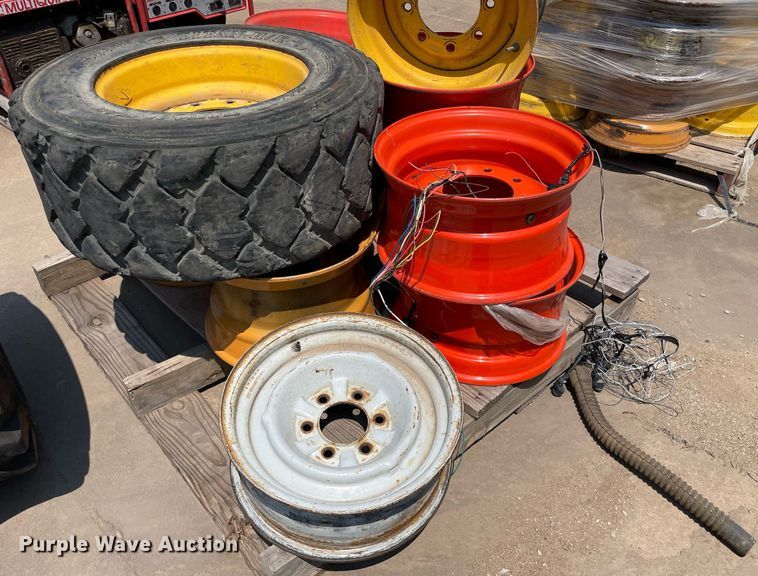 image for item ME9828 Skid steer tires and wheels