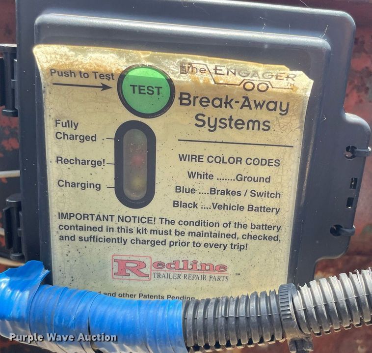 image for item ME9833 1996 Belshe T-9  equipment trailer